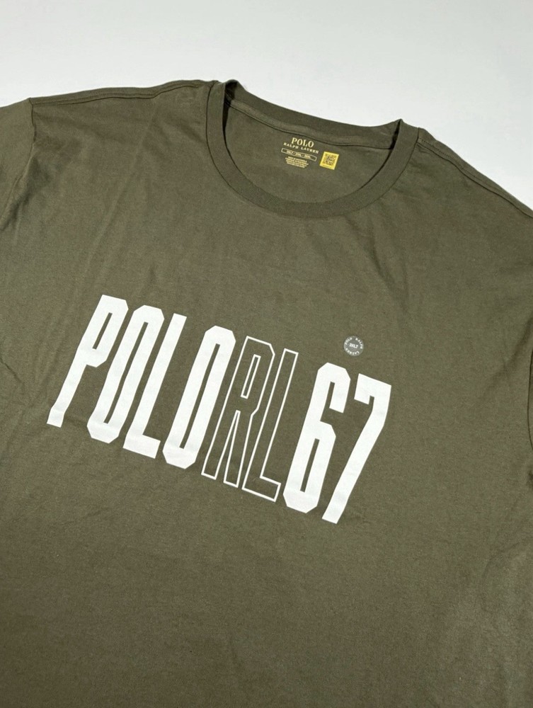 Polo Ralph Lauren Men’s Classic Fit Graphic RL 67 Pony T-Shirt Tee Green NWT 3LT