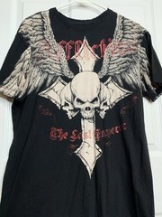 Vintage Y2K Affliction Signature Series Men’s Black Graphic Logo T-Shirt L