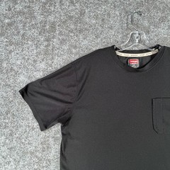 Wrangler Workwear T Shirt Mens Large Black Utility Moisture Wicking Relaxed Fit