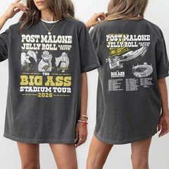 Post Malone 2026 Jelly Roll Big Ass Stadium 2026 Tour Concert T-Shirt