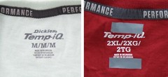 Dickies Men’s Cooling Temp-iQ T-Shirt Performance Big & Tall Raglan Short Sleeve