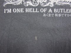 Black Butler One Hell of a Butler T-Shirt (L) Sebastian Michaelis Anime
