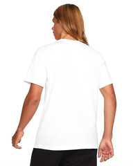 Nike Mens Sportswear Swoosh T-Shirt in White/Black, Different Sizes, DC5094-100