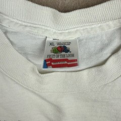 Vintage 1992 T-Shirt XL White Novelty Slogan Tee Graphic Single Stitch USA