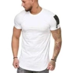 2025 Brand Quality Cotton Men T-shirt V-neck Fashion Design Slim Fit Soild