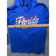 University of Florida Hoodie Mens Medium Blue Gators Long Sleeve Tri-Blend Tee