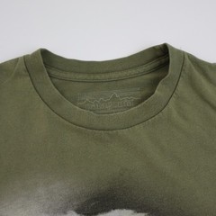 Patagonia Surf Waves T Shirt Mens Medium Green Art Surfer USA Made Outdoor Tee