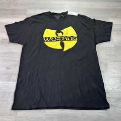 NEW Wu-Tang Clan Shirt Mens Large Black Logo Graphic Hip Hop Music Tagless Tee