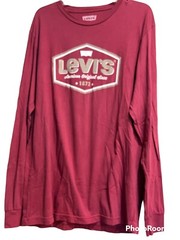Levi’s Men’s T-Shirt L Long Sleeve Crew Neck Cotton Machine Washable