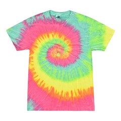 Tie Dye T-Shirts Multi-Color Kids & Adult Short Sleeve Cotton Colortone