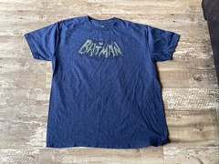 VTG BATMAN Logo Blue T Shirt Men’s XL
