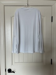 Sport-Tek Men’s White Long Sleeve Moisture Wicking Dry Fit Tee Sz L ST350LS