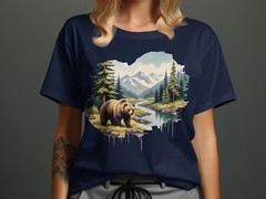 Watercolor Bear Comfort Tee