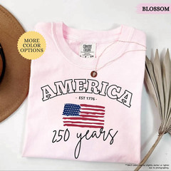 America 250 Years T-Shirt Comfort Colors American Flag Patriotic Gift Men Women