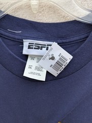 New Vintage ESPN Eat Sleep Watch T-Shirt XXL Navy Blue Disney Parks
