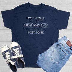 Most People Sarcastic Humor Graphic Tee Gift For Men Novelty Funny T Shirt