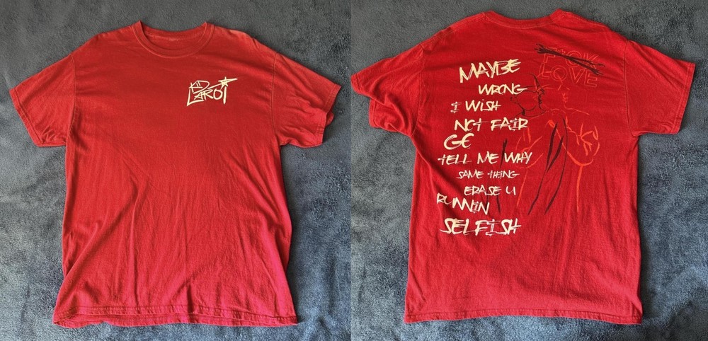 Red color – The Kid Laroi Fck love album 2-sides Shirt Unisex All Size LO729