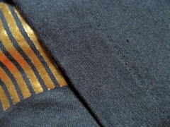 XL Silver Lake 1989 Vintage Light Stain Gold Print Shirt