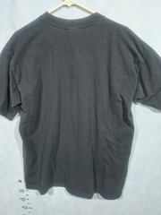 Fashion Gear Shirt Mens XL Black Geometric Pleated Crew Neck Cotton Jersey