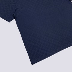 Louis Vuitton LV Embroidery Logo Damier Cotton Pique T-Shirt Blue Size L