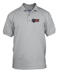 POLICE LOGO Embroidery Embroidered Unisex Adult Golf Polo Shirt
