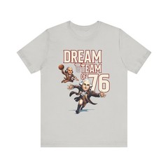 1776 Ballers Washington Franklin Dunk 4th of July Funny Tee T-Shirt
