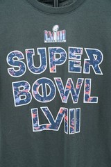 Nike Super Bowl LVII Men’s Large Charcoal Dark Gray Floral Graphic T-Shirt L NFL