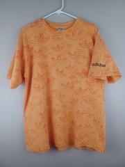 Vintage Adidas All Over Print Trefoil Logo T-shirt Mens Large AOP Colorful Beach