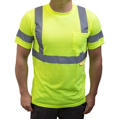 Class 3 Reflective Safety Yellow/ Orange Short Sleeve T-Shirt HIGH VIZ-S9081/2
