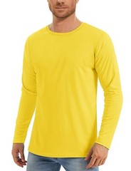 UPF50+ Men’s Long Sleeve T-Shirt Skin Protection Quick Dry Performance Fishing T