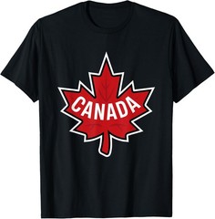 Canadian Flag Canada Maple Leaf Retro Cool Colors Unisex T-Shirt