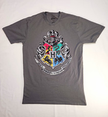 Universal Studios Men’s Harry Potter Graphic T-Shirt Gray Cotton Crew Neck M