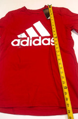 Adidas Red Logo T-Shirt Size S New With Tags Mens Casual Cotton Tee