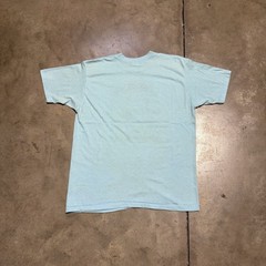 Vintage 80s Jackson Hole Wyoming T Shirt Men M Blue Ski Outdoor Nature Art USA