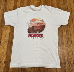 Vintage American Rodder Magazine T Shirt Screen Stars Best USA Hot Rod Medium