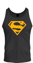 Superman Shirt Unisex T-shirt Tee Black T-Shirt Tee Tank Top