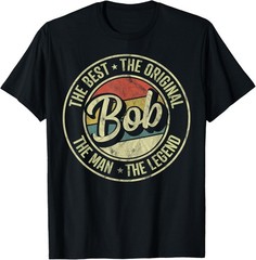 Funny Design Bob Personal Name First Name Retro Bob Funny Gift Unisex T-Shirt