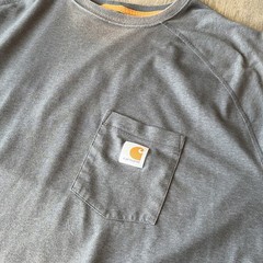 Carhartt Pocket T-Shirt Men’s 4XL Gray Loose Fit Workwear Tee