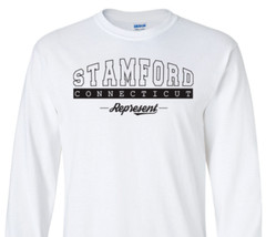 Stamford Connecticut State T-Shirt Long Sleeve Graphic Tees Unisex Apparel Text