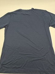 Reebok T-Shirt Mens Small Blue Spell Out Tee..#37266
