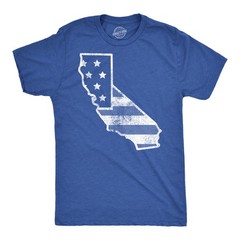 Mens Funny T Shirts American Flag California Awesome Fourth Of July Tee for Men