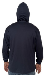 Hoodie Navy High Visibility Shirt / Air Cooling Flow w/ UV Protection