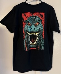 Santa Cruz X Godzilla Destroyer Skateboard T Shirt Large – Black