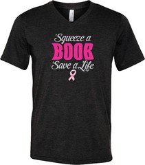 Buy Cool Shirts Breast Cancer T-shirt Save a Life Tri Blend V-Neck