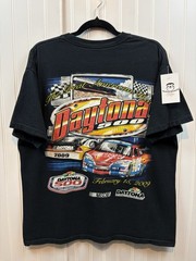 Vintage 2000s Racing T-shirt Size Large Black Daytona 500 Race 2009