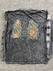 Colortone Shirt Mens Large Black Undeath Rise From The Grave Long Sleeve Graphic