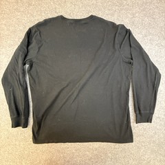 Sanoma Weekend Tee Mens Long Sleeve Pullover 100% Cotton Easy Care Black Size XL