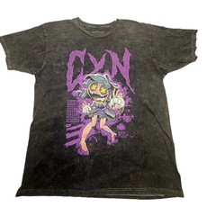 Murder Drones Cyn T-Shirt Men’s M – Black Purple Graphic Short Sleeve Crew Neck