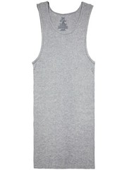 NEW! George Men’s Assorted A-Shirts, 6-Pack, Large, Black/Grey