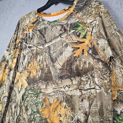 REALTREE Edge CAMO SHIRT Mens Extra Large XL BROWN Long Sleeve HUNTING HIKING